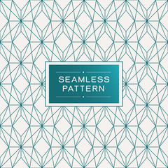 Seamless pattern with simple line geometric concept. Endless pattern on background, vector illustration