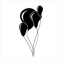 Sticker - Air Balloon Icon Design