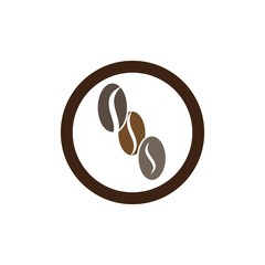 Wall Mural - Coffee Beans Logo