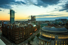 Manchester, UK, Evening, Streets