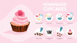 Delicious sweet cupcake recipe for cooking at home