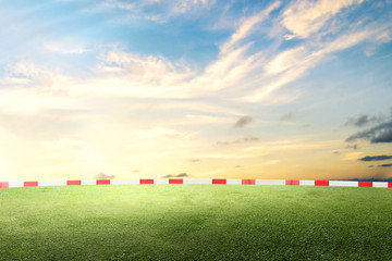 Sticker - Green field with the blue sky