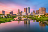 Fototapeta  - Columbus, Ohio, USA skyline on the river