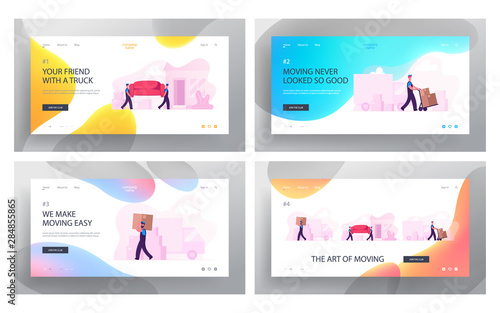 Professional Delivery Company Loader Service Website Landing Page