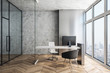 © Who is Danny - Supervisor workplace in a modern interior. 3d rendering