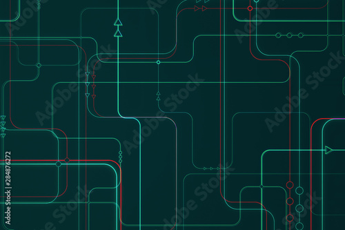Creative digital lines background