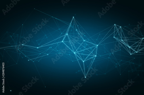 Creative digital polygons backdrop