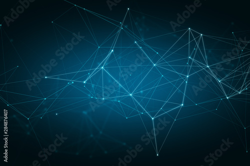 Creative digital polygons wallpaper