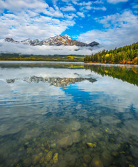 Poster - Pyramid Lake in the Canadian Rockies