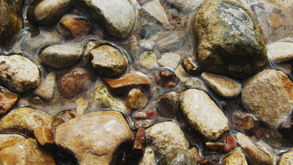 stones on the river coast