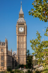 Fototapete - Big Ben and Houses of Parliament in London, England, UK