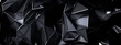 © Pierell - Black gray background with crystals, triangles. 3d illustration, 3d rendering.