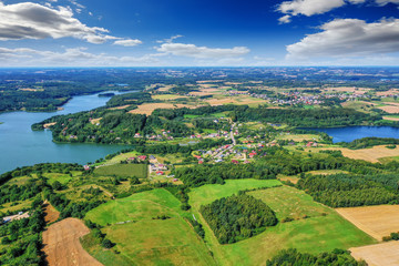 Kaszuby - view from the drone on Ostrzyce