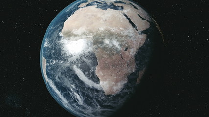 Wall Mural - earth orbit motion star beam glow galaxy nigh. sun radiance universe map zoom in solar system deep o