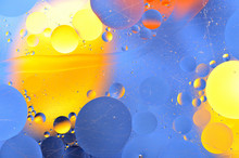 Yellow Circles On A Blue Background