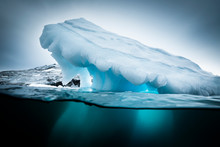 Scenic View Of Iceberg Against Sky