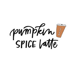 Wall Mural - Pumpkin Spice Latte