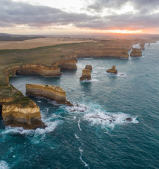 Wall Mural - Aerial view, Loch Ard Gorge,