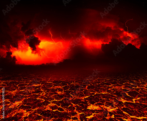 Fotomural the surface of the lava. background