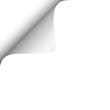 © PF-Images - Sheet of white paper with curled upper left corner. Template paper design. Vector illustration.