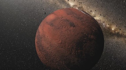 Wall Mural - red planet mars. real space in 4k