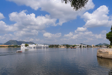 Udaipur,India,9,2007;Pichola Lake different views from a boat