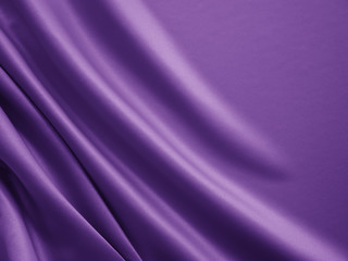 Wall Mural - Beautiful smooth elegant wavy violet purple satin silk luxury cloth fabric texture, abstract background design. Card or banner.