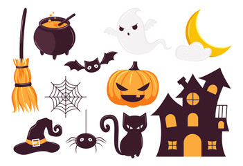 adorable halloween elements for decoration