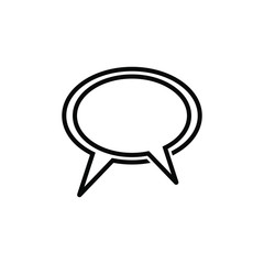 Talk icon. Speak or chat illustration as a simple vector sign. Chat icon, message icon