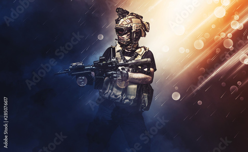 Fotomural special forces soldier , military concept