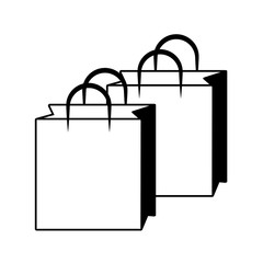 Poster - shopping bags cartoon