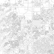 Frisco, Texas, USA, bright outlined vector map