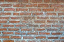 Vintage Old Red Bricks Wall Background