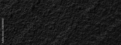 Black wall concrete background.