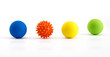 multicolored rubber koosh balls for finger training