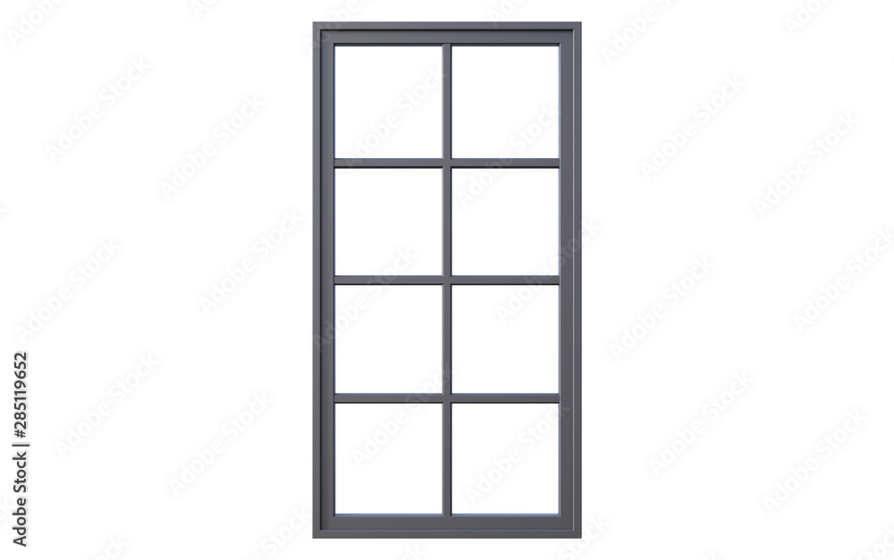 Window Frame Drawing 3d 3d Illustration of window frame isolated on white Stock Illustration ...