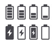 Battery capacity charge icons