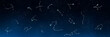 Universe background with set of famous constellations