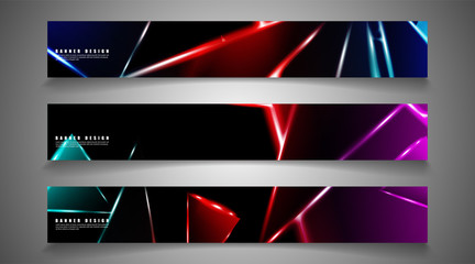 Minimal banner design. Triangular shape vector design background. print templates for ad background