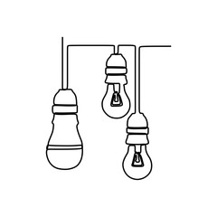 Wall Mural - Continuous one line drawing light bulb symbol idea and creativity isolated on white background minimalism design eps 4