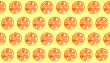 Seamless Watercolor Pattern With A Drink, Cocktail With Lemon, Ice, Mojito, Smoothies. Fruit Lemon, Orange. Vintage Drawing On White Background