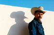 © Carlos David - Portrait of man wearing hat, Mexico