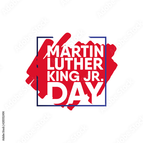 Fotografía Martin Luther King JR. Day Vector Template Design Illustration