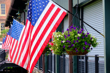 American Flag Planter Free Stock Photo - Public Domain Pictures