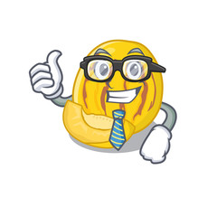 Sticker - Businessman pepino melon in a cartoon basket