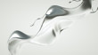 © Pierell - Silver splash. 3d illustration, 3d rendering.