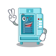 Canvas Print - Two finger water vending machine in a character