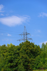 Support high voltage power line. The transfer of energy, the provision of electricity.