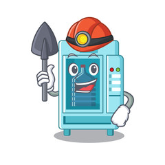 Sticker - Miner water vending machine isolated the cartoon