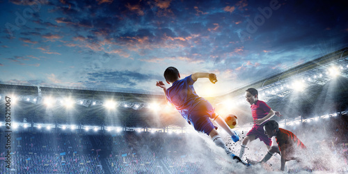 With endless will to victory. Mixed media